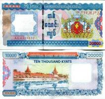 *10000 kyatov Mjanmarsko 2012, P82 UNC - Kliknutím na obrázok zatvorte -